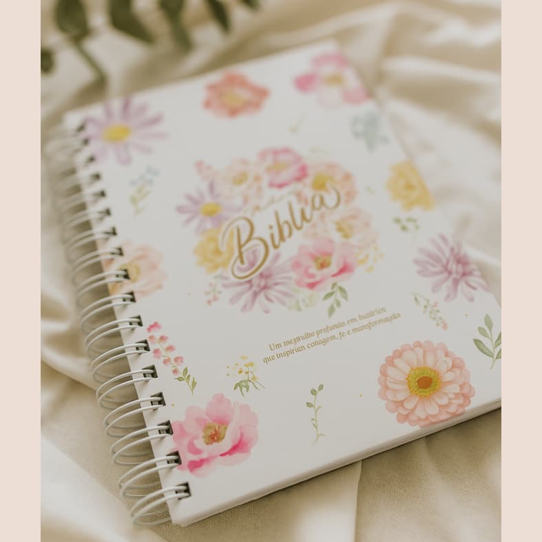 CADERNO DEVOCIONAL MULHERES DA BÍBLIA CAPA PERSONALIZADA PLANNER ESTUDO DA BÍBLIA COM CAPA DURA