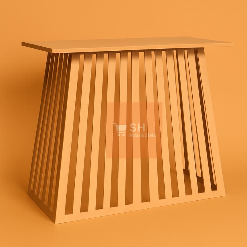 Mesa Ripada Geométrica Vazada MDF Triângulo Decoração Ambiente Aniversário Eventos