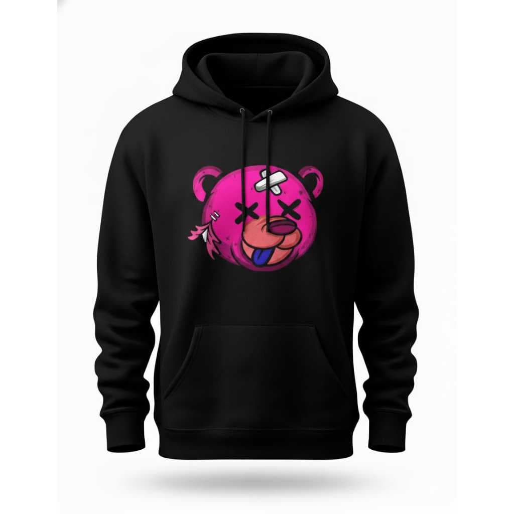 Moletom com Capuz Canguru Premium Estampado Urso Unissex - Envio Rápido