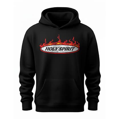 Moletom Canguru Holy Spirit Cristão Unissex com Capuz - Envio Rápido