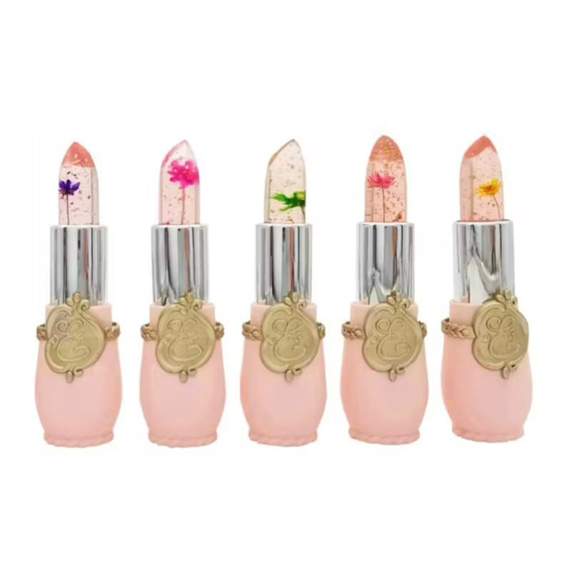 Batom De Maquiagem Hidratante Transparente Que Muda De Cor Bálsamo Labial De Flor De Gelatina Lua & Neve