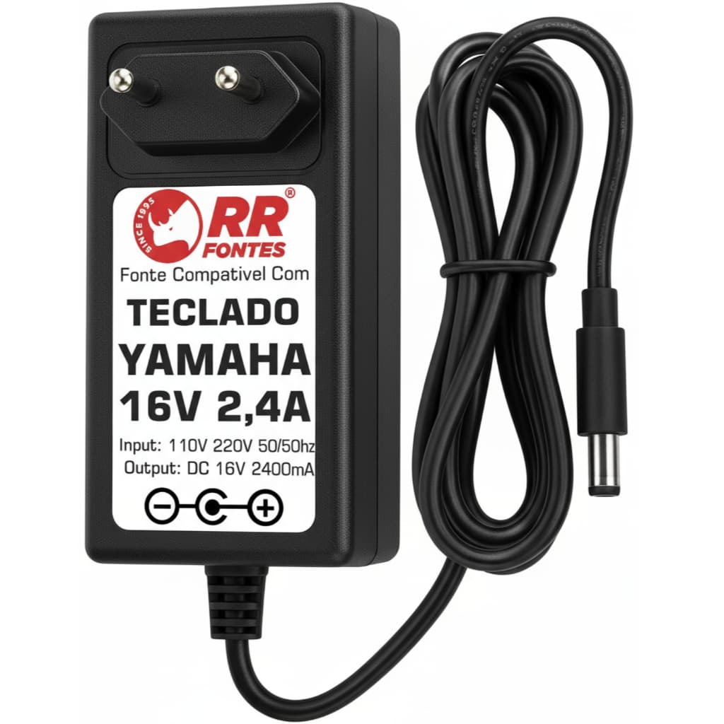 Fonte Carregador 16v Teclado Yamaha Psr S550 S550b S650 S700