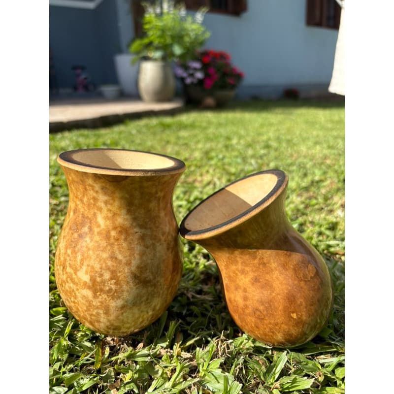 cuia bago de toro/boi de cabaça/porongo natural escolha o seu modelo