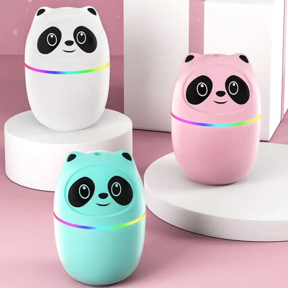 Umidificador Difusor De Ar Panda 220ML LED USB