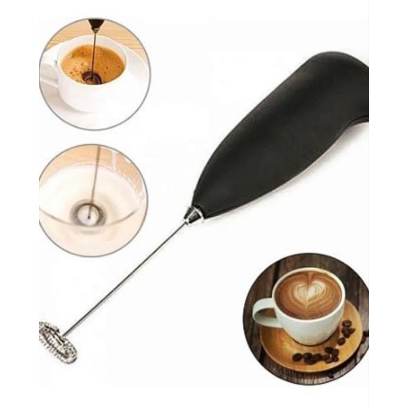 Mini Mixer Elétrico com Pilha inclusa Inox Misturador Shake Bebidas Omeletes