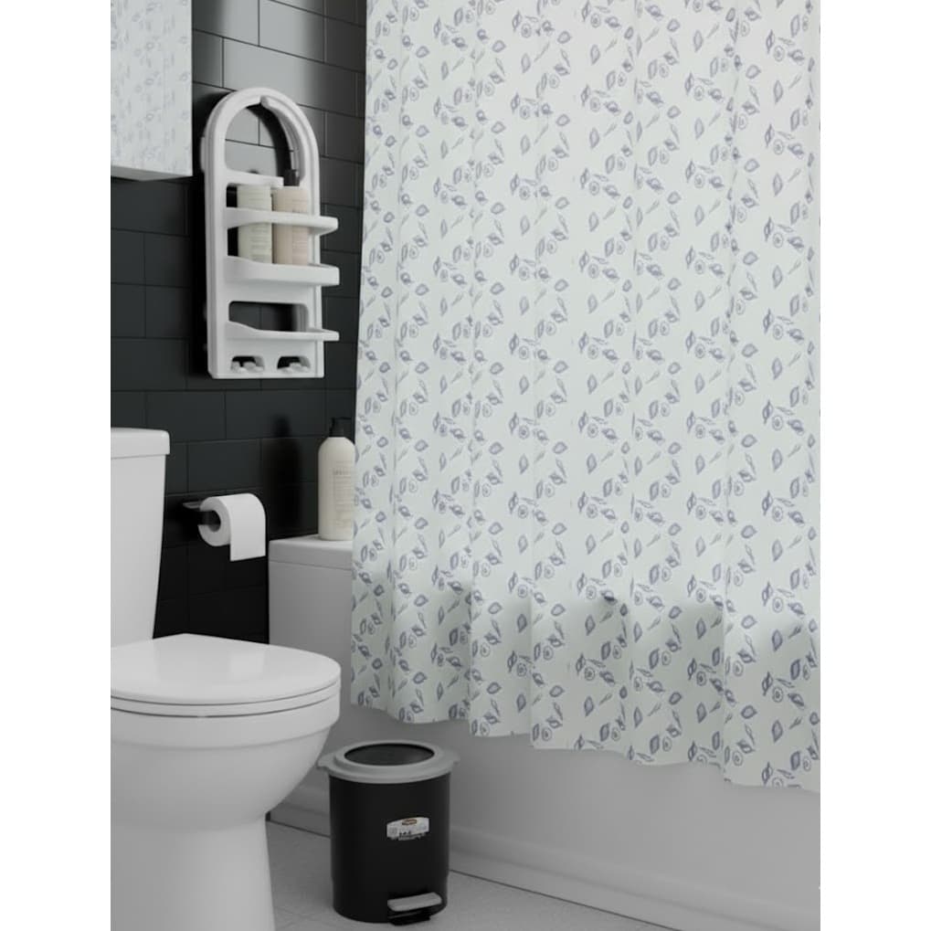 Kit de Banheiro Conjunto Completo 3 Pç Acessórios Organizador Lixeira + Suporte Papel + Porta Sabão