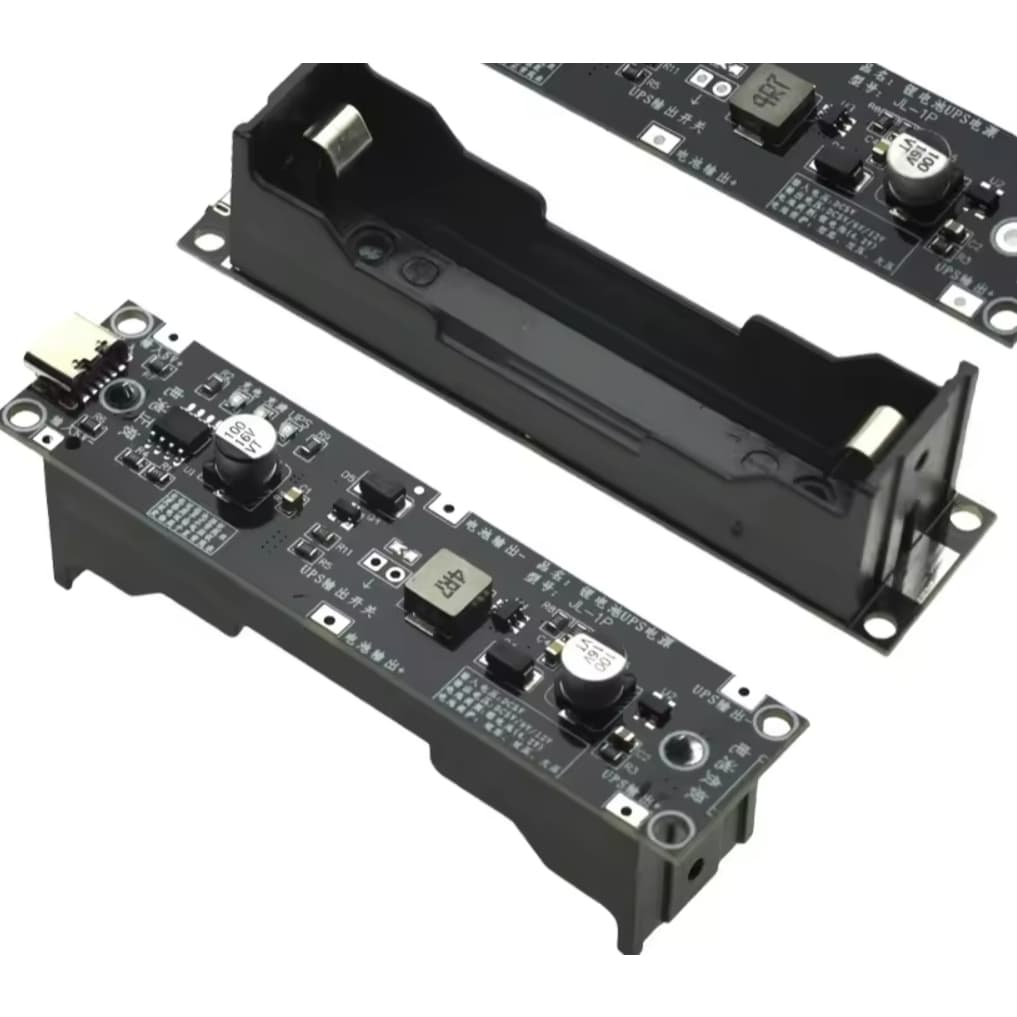 Mini Nobreak para Arduino/esp32  Bateria 18650 USB Type-C 5V / Saída 5V  Fonte Ininterrupta de Energia (UPS)