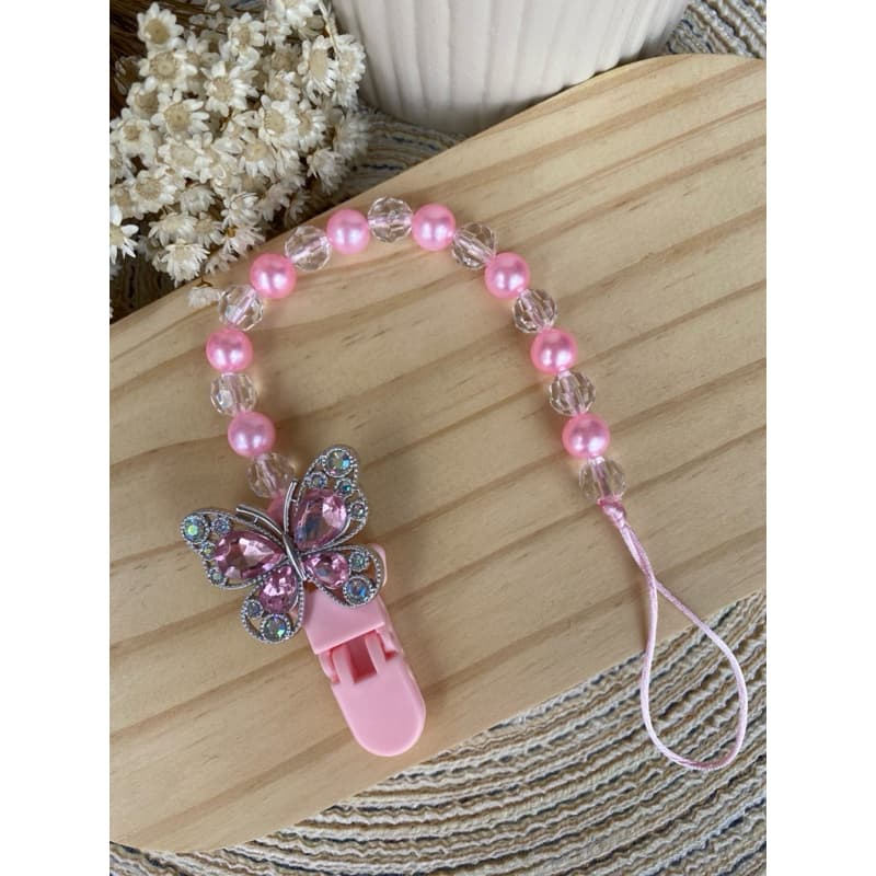 Prendedor de Bico Personalizado Batizado Menina / Enxoval e Maternidade