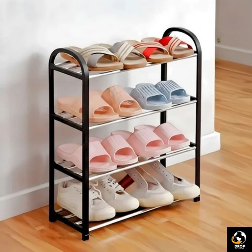 Sapateira Organizador De 5/4 Prateleiras Desmontável Multiuso Estante Vertical 10 pares sapatos