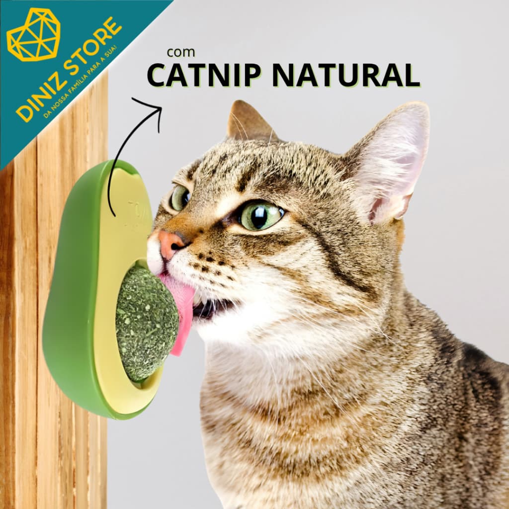 Brinquedo Abacate Para Gatos Erva Gato Natural Bola Lamber Diversão Cuidado Animal Pet Prático