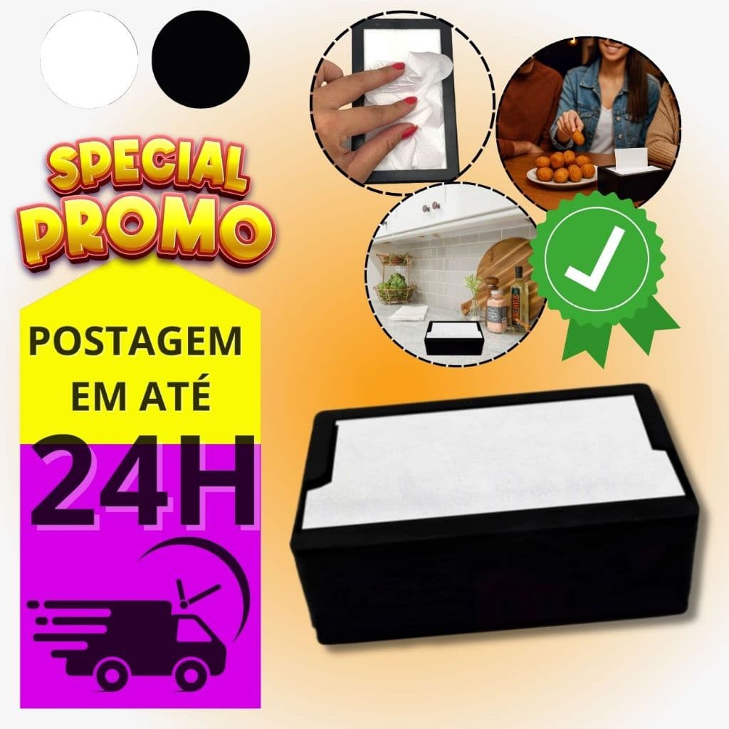 KIT 6 PORTA GUARDANAPO HORIZONTAL DE MESA BALCAO LANCHONETE BARES
