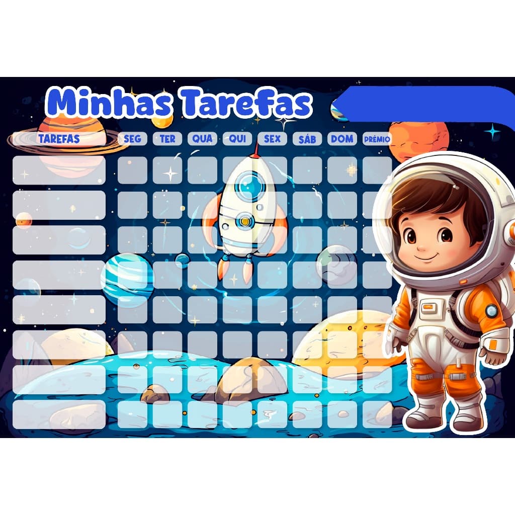 Quadro De Incentivo Infantil - Imã de Geladeira - Educativo - Tarefas e Deveres - 20x28cm