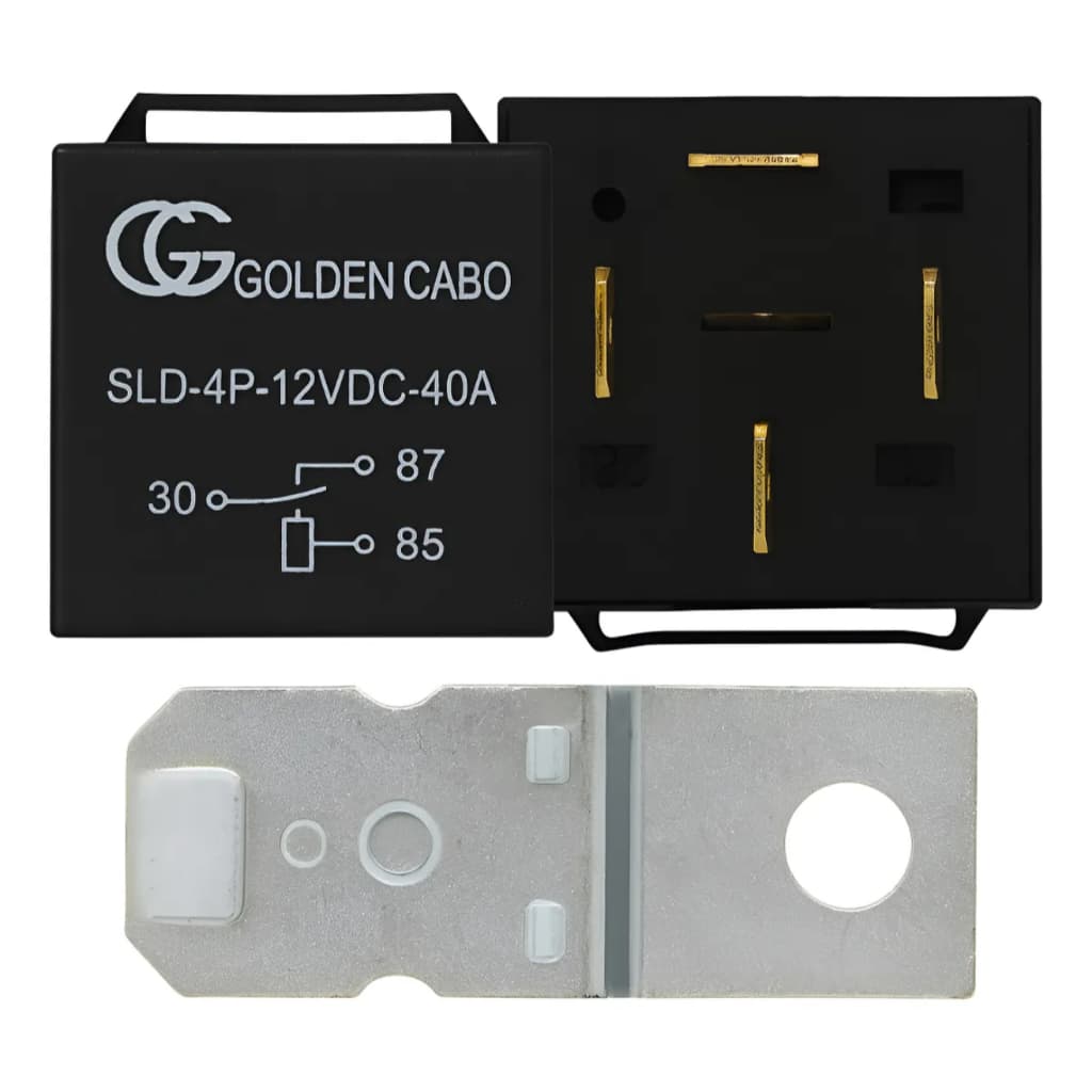 Relé Automotivo Auxiliar Universal 12v 40a 4 Pinos