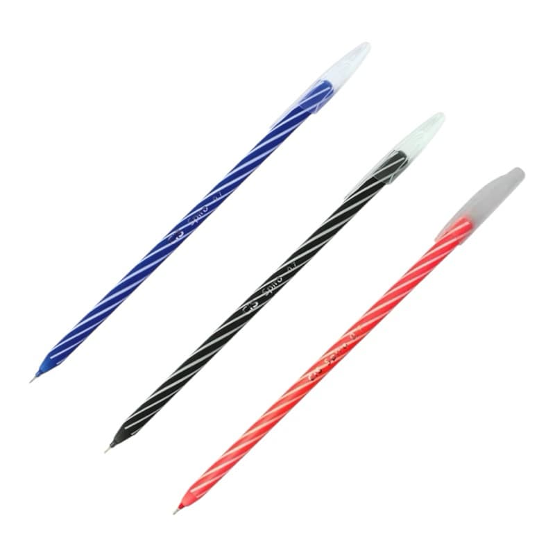 Caneta Cis Spiro 0.7mm - Kit 3 Unidades Cores Diversas
