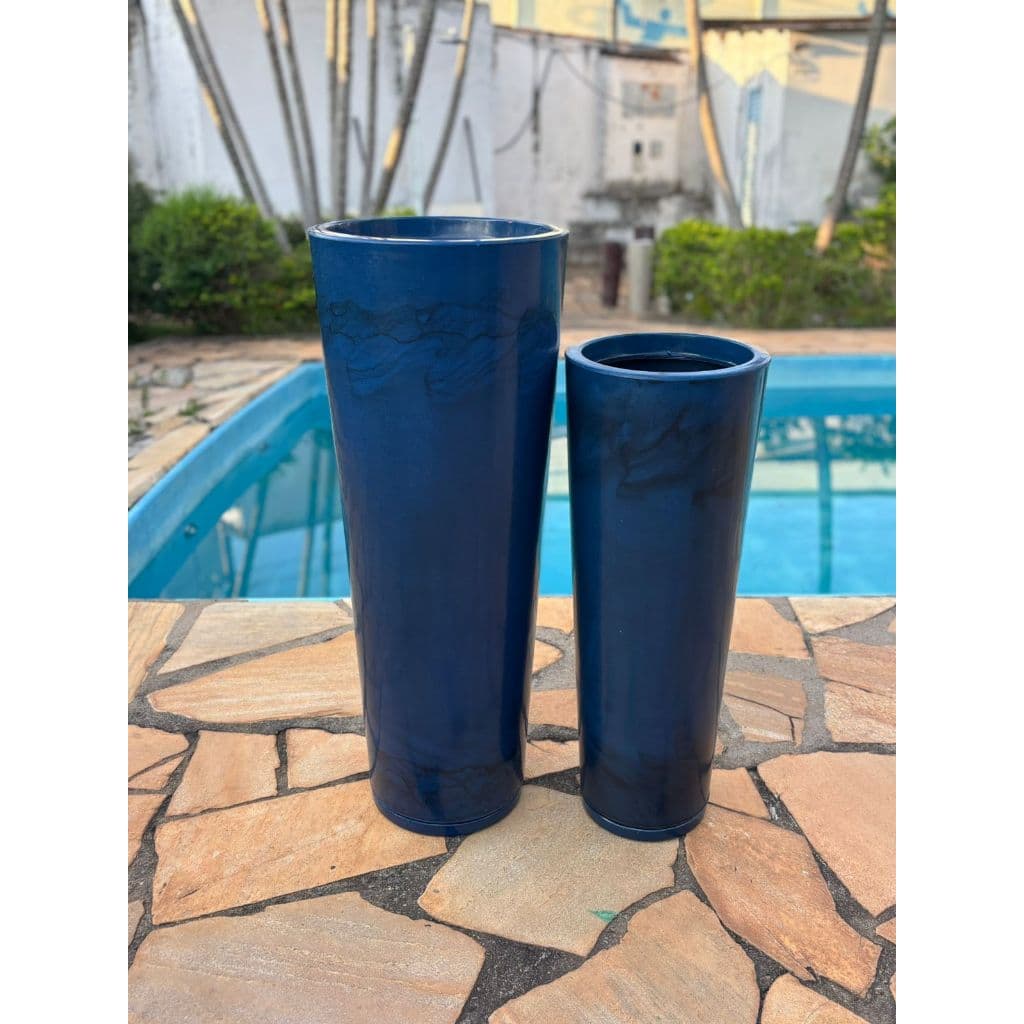 kit 2 vasos de flor ibiza N4, N5 marmorizado luxo vasos decorativos interno e externo