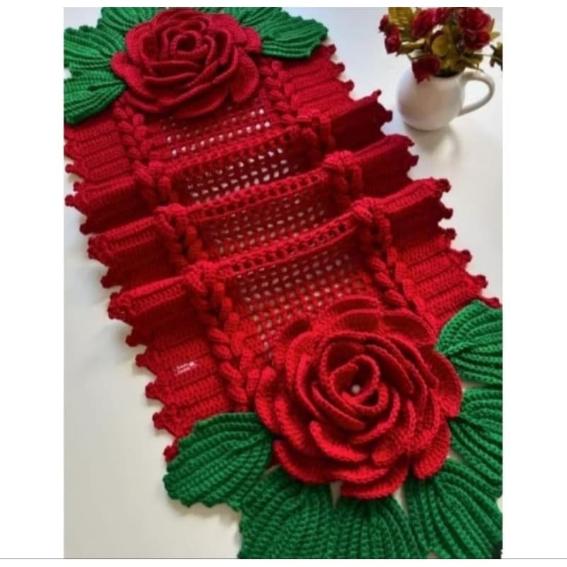 trilho de mesa caminho de mesa rosa grande de 1 metro até 2 metros fio Premium