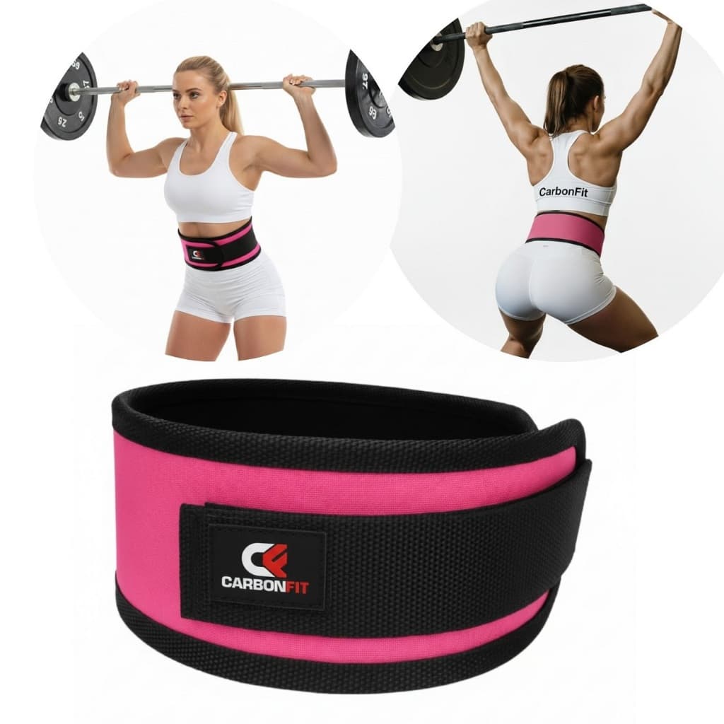 Cinto Agachamento Musculação Lpo Cross Fit - Pink Rosa