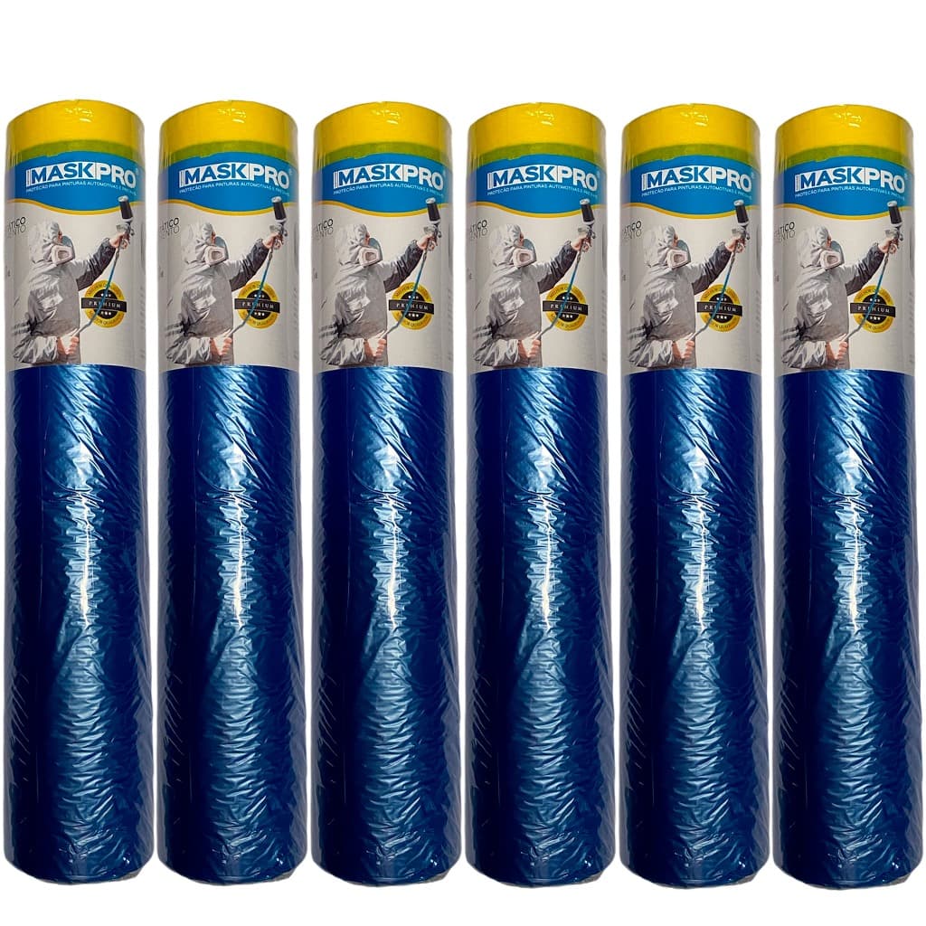 Kit Filme Eletrostático de Mascaramento com Fita Crepe 2,1m X 20m - 2 a 8 unidades