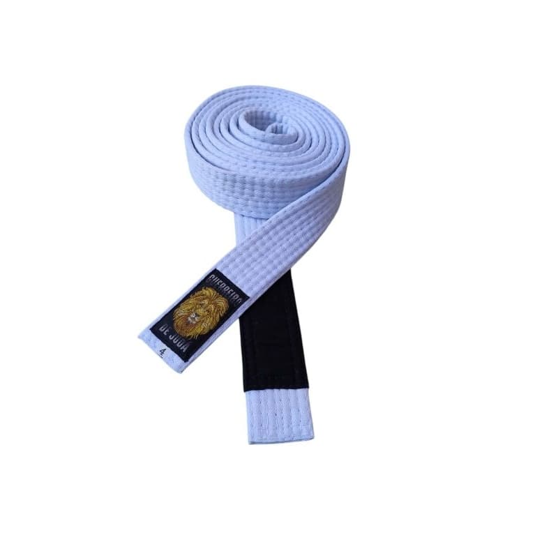 Faixa branca de jiu-jitsu infantil