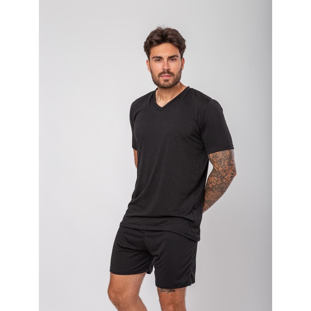 Pijama Masculino PREMIUM Suede Verão | Leve, Macio e Confortável