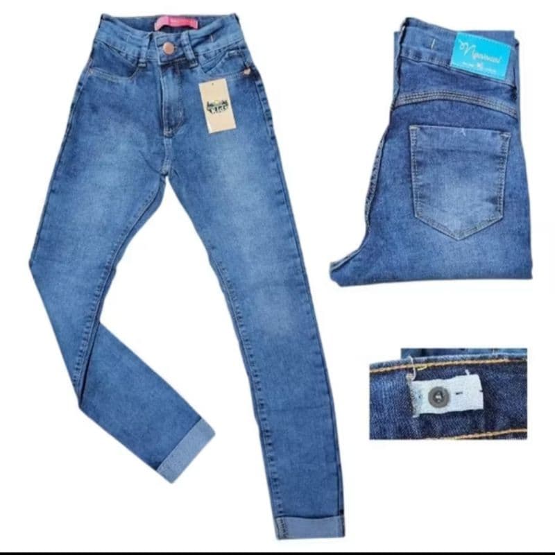 calça jeans feminina com elastano calça FLER calça calça jogger juvenil feminina