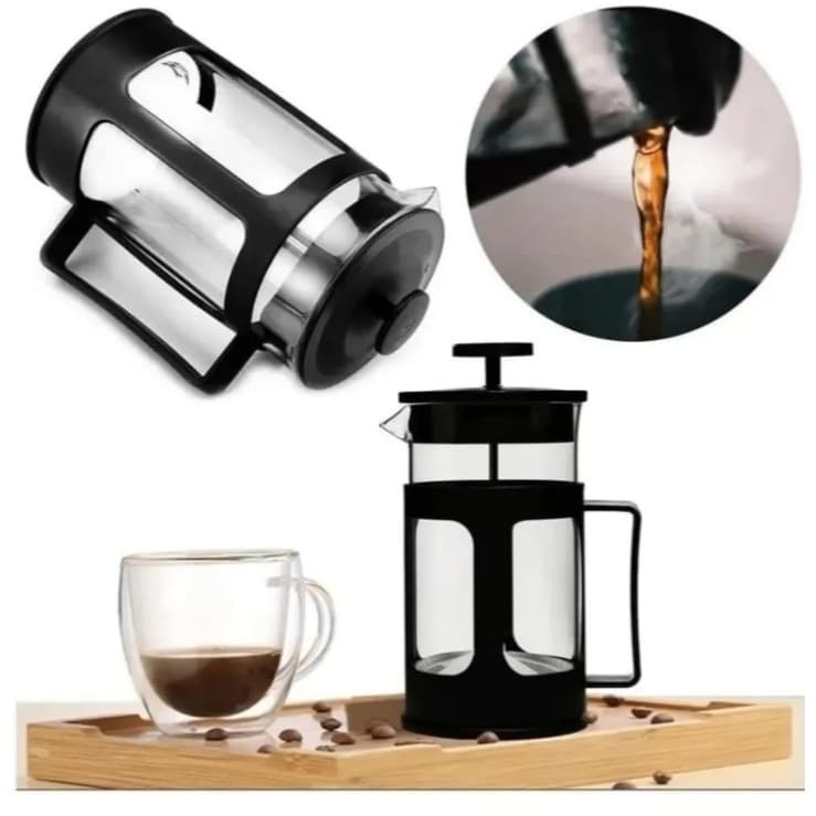 ☕ Cafeteira Prensa Francesa 350ml – Sabor e praticidade em cada xícara!