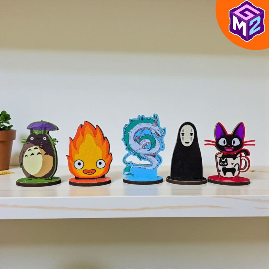 Totens Display Personagens de Mesa studio ghibli combo com 5
