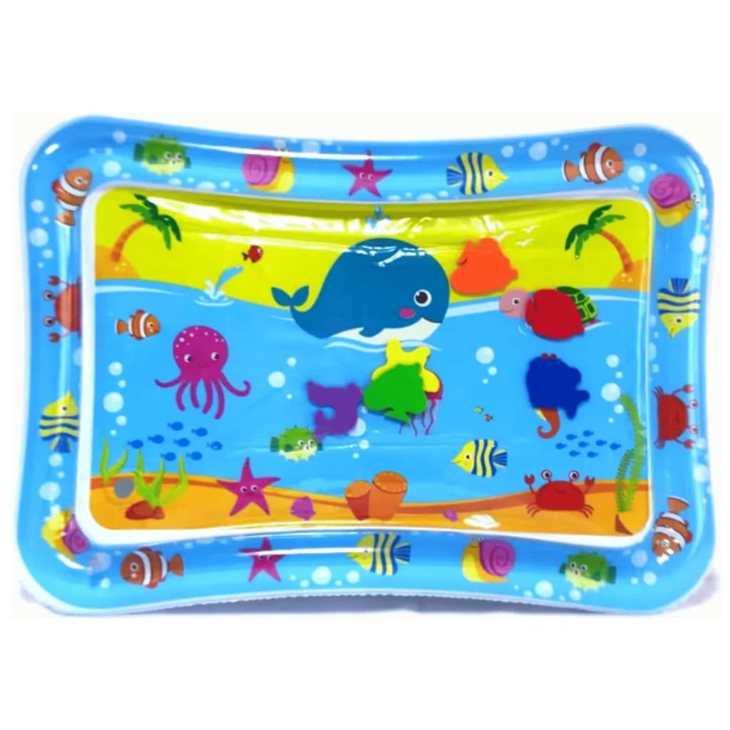 Tapete de Água Inflável Infantil Fundo do Mar – Diversão e Estímulo para Bebês