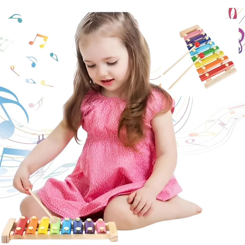 Xilofone Infantil em MDF – Música, Diversão e Aprendizado para Crianças