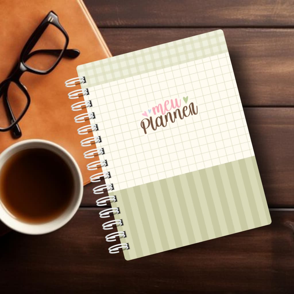 Planner Coleção Florescer 🌸 | Metas, Objetivos e Planejamento Semanal e Mensal | Folha 75g | Elástico e Porta Documentos