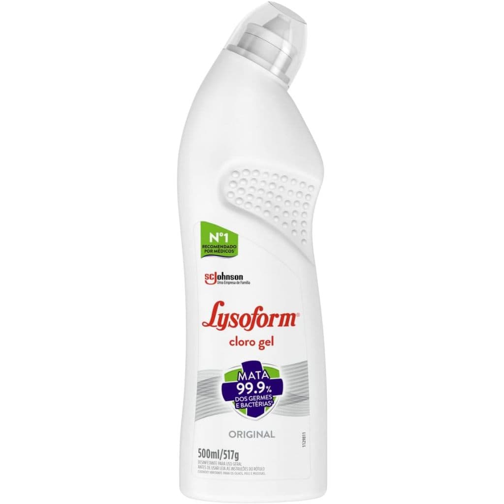 Lysoform Original, Desinfetante Cloro Gel, Limpeza Pesada e Eficiente 500ml