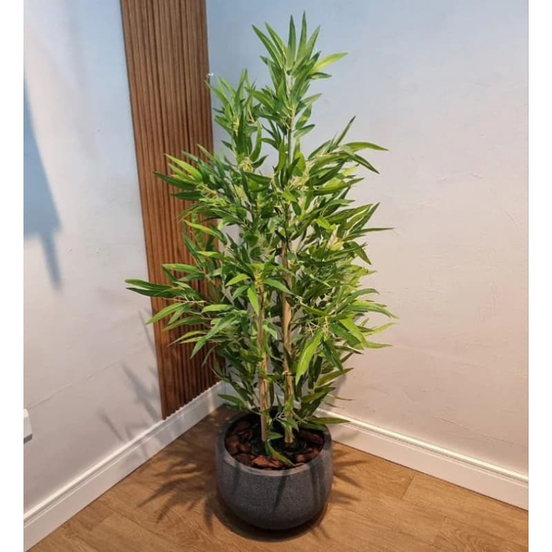 planta bambu chinês artificial 3 galhos 1.10mt o vaso não acompanha