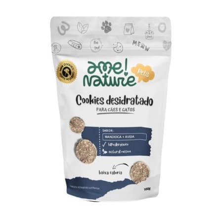 Biscoito Petisco 100% Natural para Cachorro e gato tamanho Mandioca Hipoalergênicos 100g Ame Nature