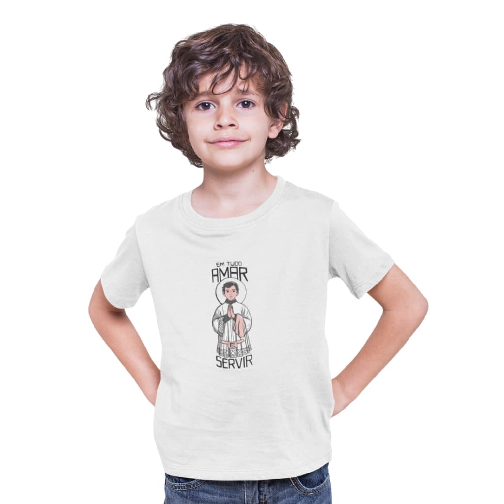 Camiseta Infantil Unissex São Tarcísio – Modelo Católico Infantojuvenil
