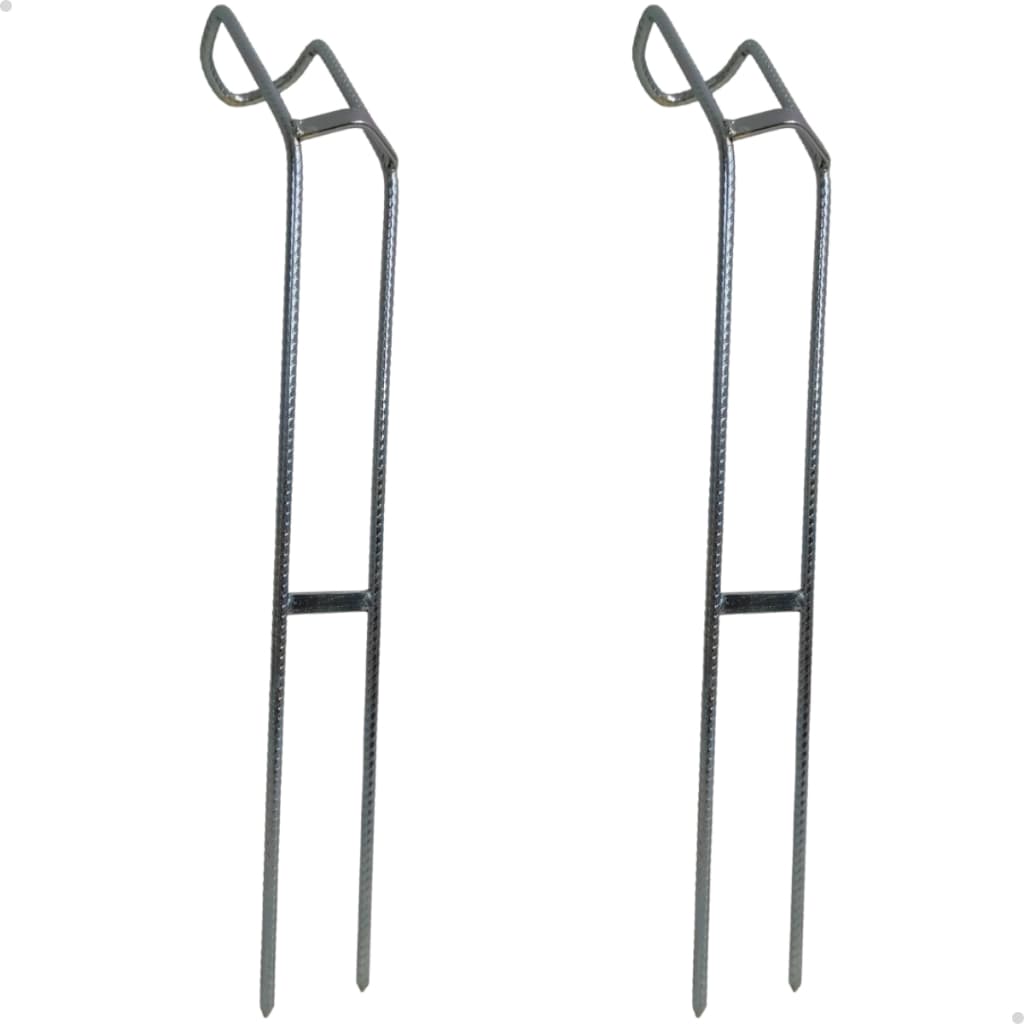 Kit 2 Suporte Vara Pesca Esportiva Barranco Médio Reforçado Portátil 30Cm 5MM