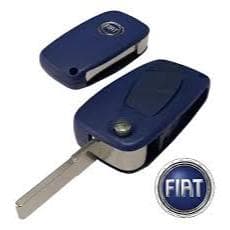 Chave Canivete Carcaça Fiat Punto Stilo Idea 3 Botões Azul