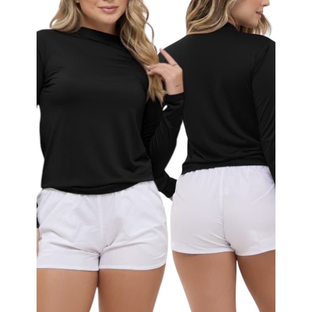 Camiseta UV Manga Longa para Academia fitness Esporte Blusa Termica Respiravel