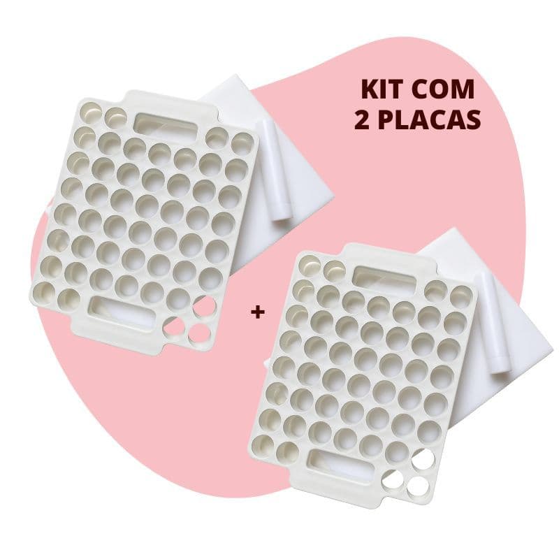 Kit 2 Placas Porcionadora Para Doces 50Cav 13G Caparroz