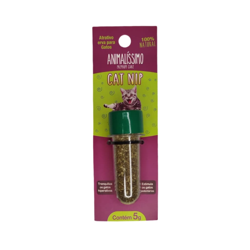 Catnip Tubo Erva Do Gato 5g Cat Nip Natural Pet
