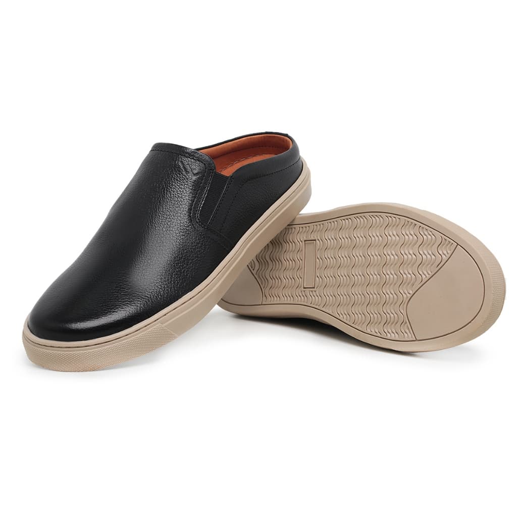 Mule Masculino Slip On Casual Lecas Couro Floter Elegante