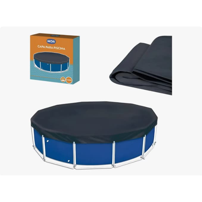 Capa Para Piscina Redonda Cobertura Protetora 5500 Litros Mor