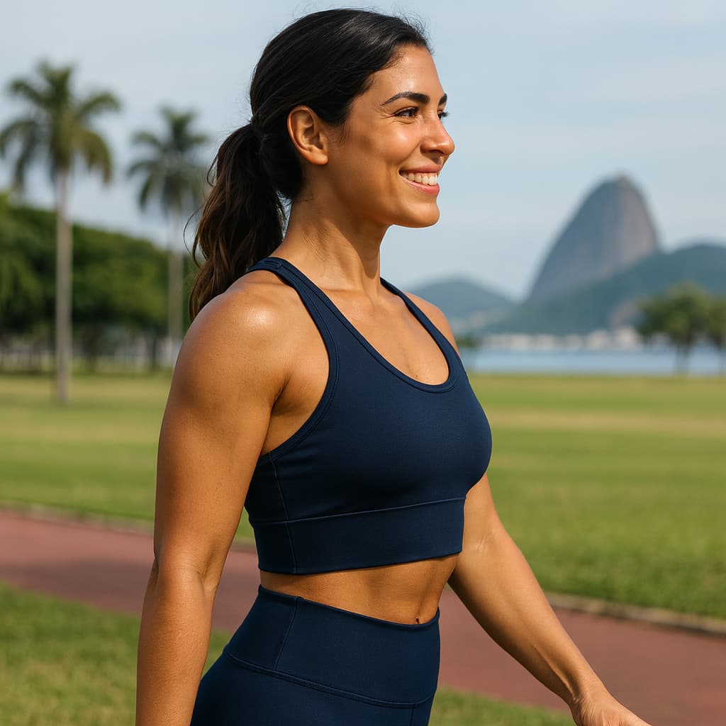 Top Academia Cós Largo Alta Sustentação Costas Nadador Fitness Forrado Corrida Treino Dia a Dia