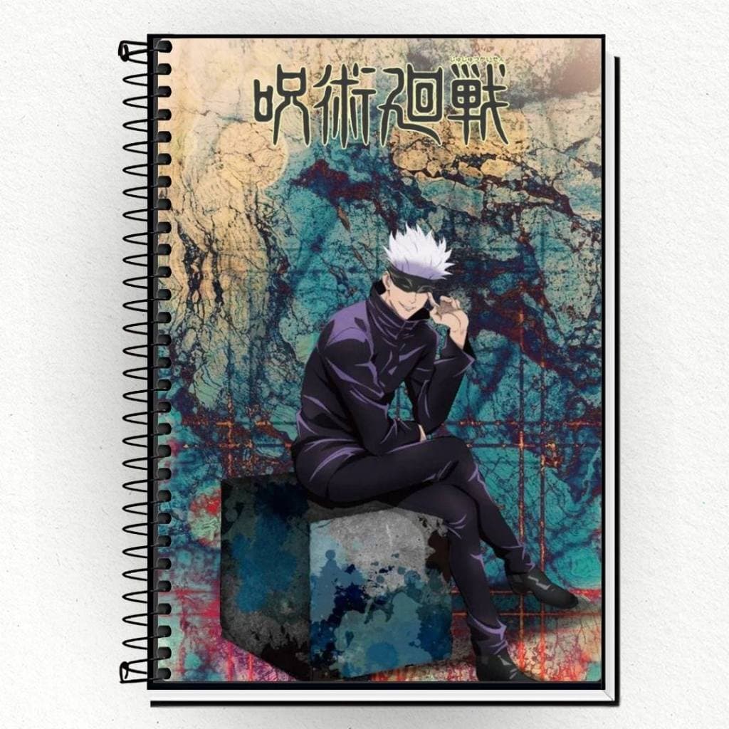 Caderno Jujutsu Kaisen Gege 1 10 15 E 20 Matérias Capa Dura Personalizada Tema De Desenho Japonês Perfeito Para Estudo E