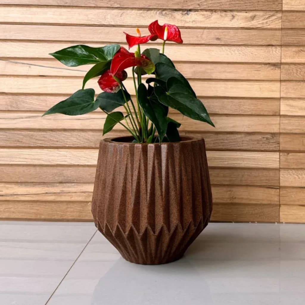 Vaso para decoração e plantas ORIGAMI M - polietileno vasos polietileno de plantas