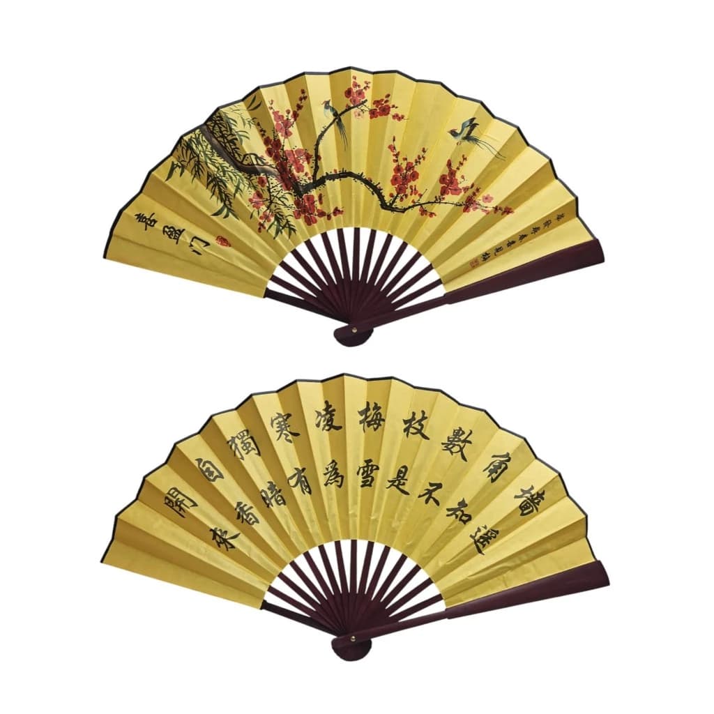 Leque Grande De Madeira Oriental Sortidos 60cm aberto    Pode ser utilizado tanto como acessório ou como objeto decorati