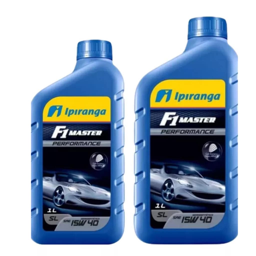 Kit 2 Óleo Motor 15w40 F1 Master Semissintético Ipiranga 1l