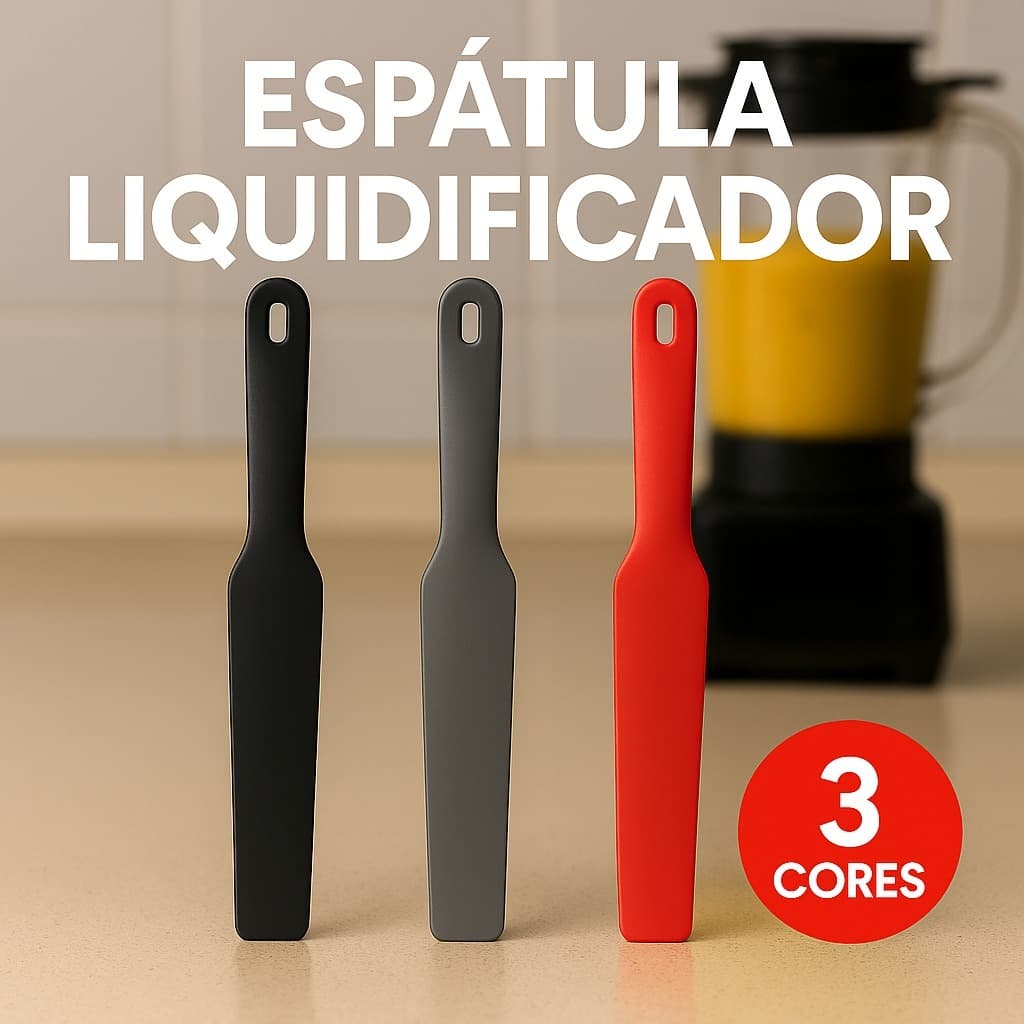 Espátula Longa Liquidificador Silicone 32cm 250°c Cozinha Utensílio 3 Cores Disponíveis