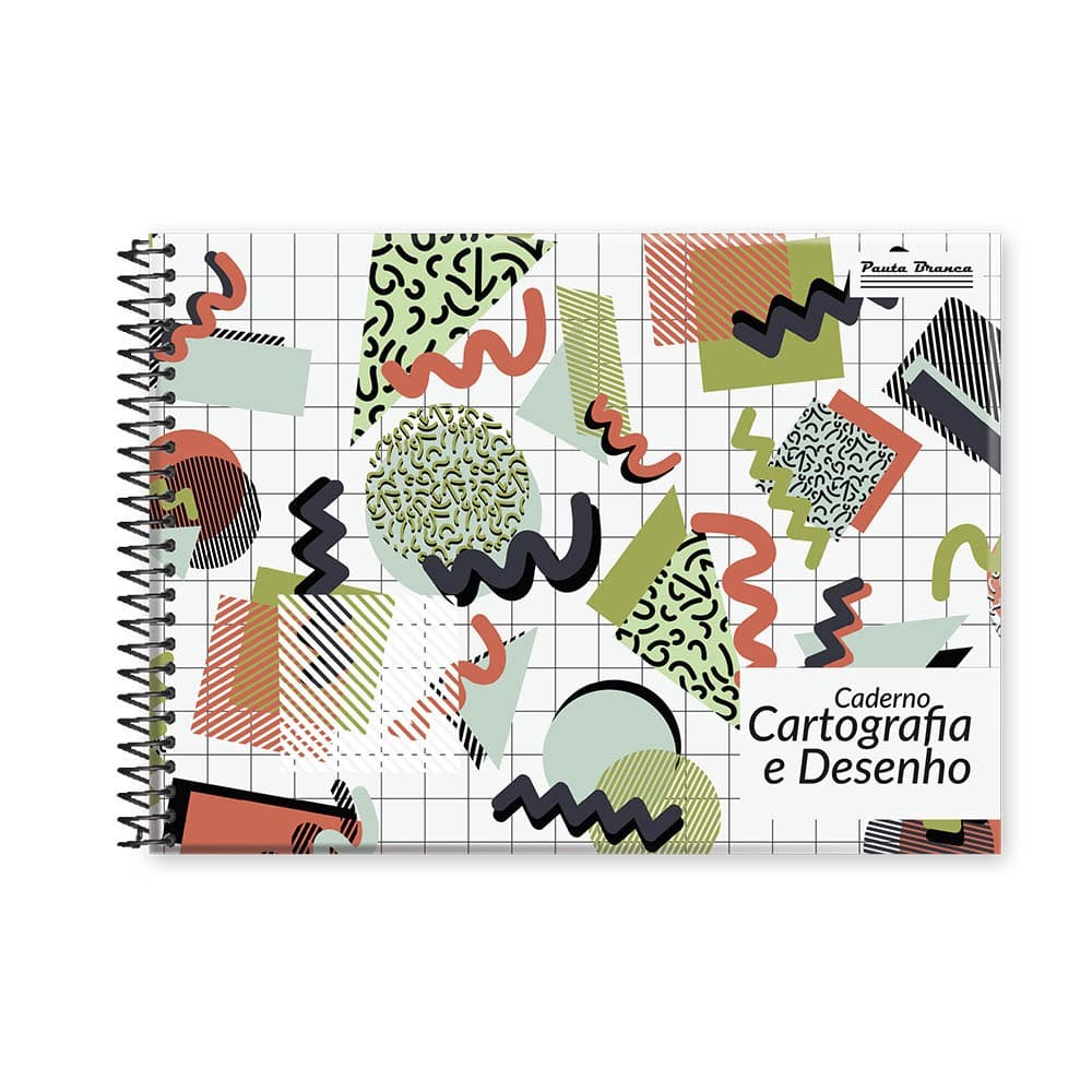 Caderno de Desenho Flexível 48 Pauta branca