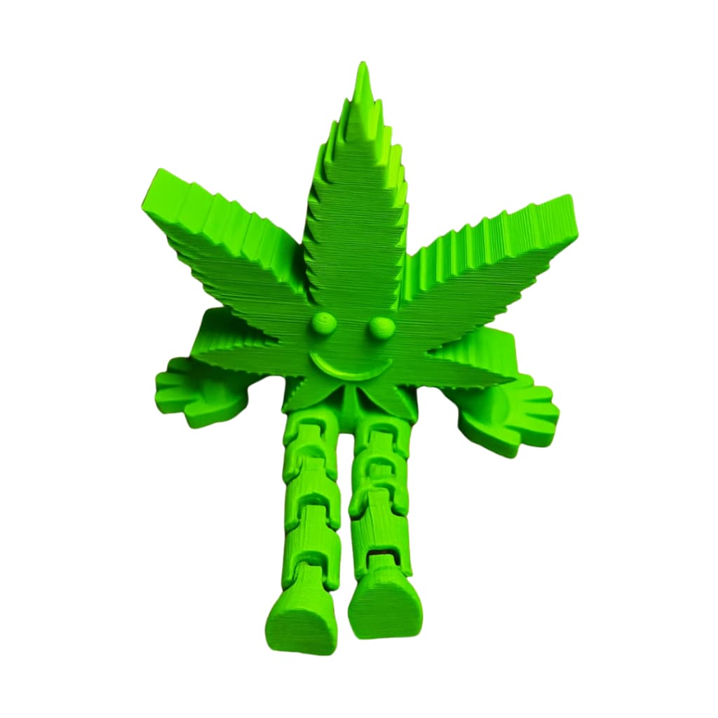 Folha de Cannabis em Plástico 3D
