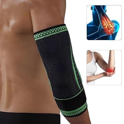 Cotoveleira Ajustável Compressão & Alívio da Dor Esporte Academia & Musculação – Unissex